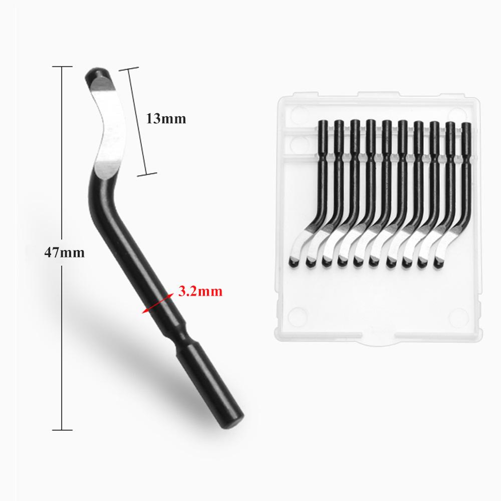 Metal Deburring Tool Kit Deburring Cutters Set Burr Remover Hand Tool for Wood Plastic Aluminum Copper and Steel