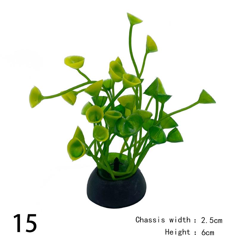 Artificial Plants Fish Tank Decoration Aquarium Decorative Ornaments Simulation Water Weeds Leaves Grass Plant Accessories