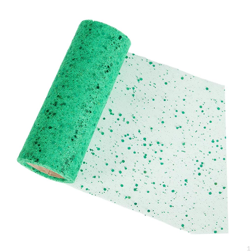 Блестящая тюлевая сетчатая лента, 10 ярдов, универсальная модная портативная ткань с блестками для подарочной коробки