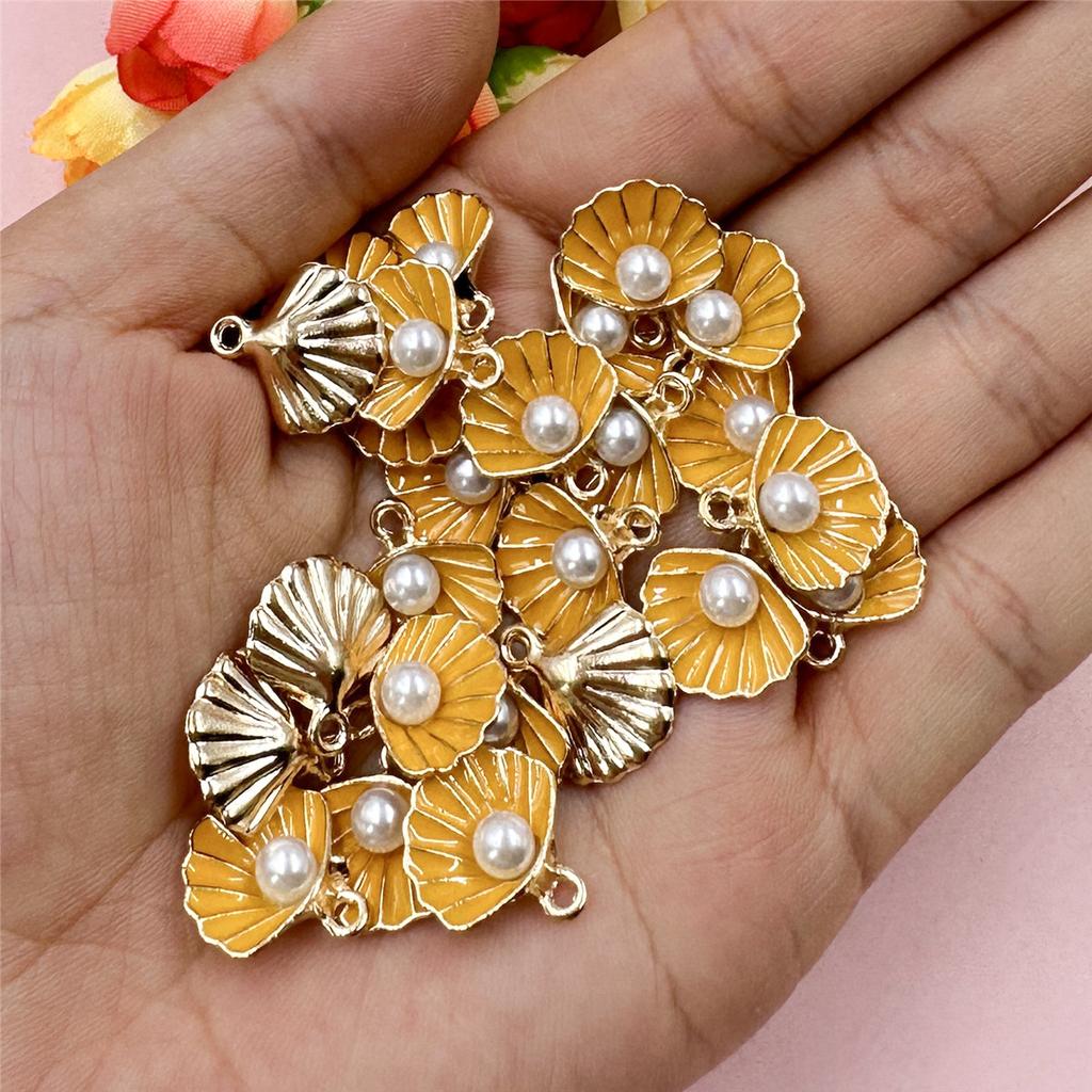 Высокое качество жемчужное ожерелье, серьги, кулон из сплава, аксессуары для капель масла, кулон, ювелирные изделия ручной работы, сделай сам, 20 шт., 14,5*15,5 мм