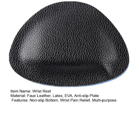 Подставка под запястье из искусственной кожи с нескользящей основой, эргономичная мышь, клавиатура, практика каллиграфии, набор текста на ноутбуке, облегчение боли, поддержка запястья, подушка