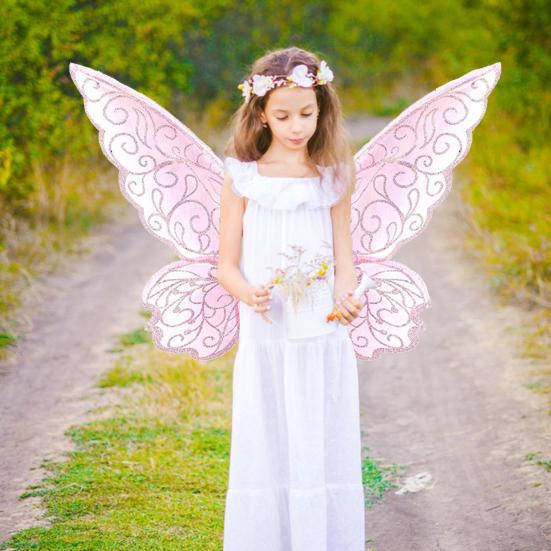 Крылья феи для детей и взрослых, крылья бабочки феи, костюм на Хэллоуин, блестящие крылья ангела, аксессуар для косплея эльфа для девочек и женщин