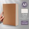 Horizontal Line Square Line Notebook A5 Blank Book Thickened Kraft Paper Notebook  Study Office