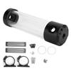 Computer Water Tank Cylindrical Transparent Sideout PC Cooling System 4‑Hole Built‑in