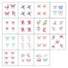 15 листов блестящих водостойких временных татуировок Dreamy Butterfly, долговечные водостойкие реалистичные поддельные татуировки, наклейки на палец