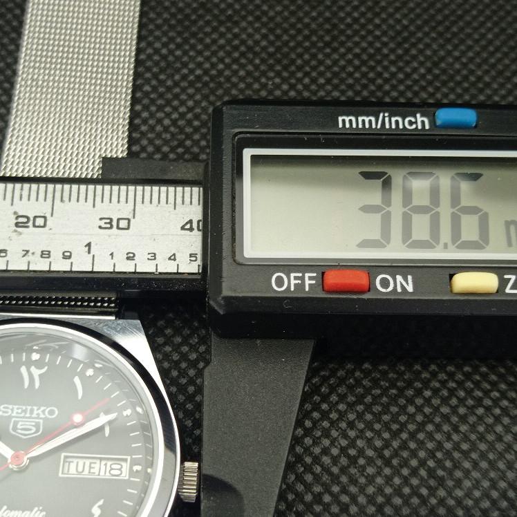 ВОССТАНОВЛЕННЫЕ ВИНТАЖНЫЕ SEIKO 5 AUTO 6309A ЯПОНИЯ МУЖСКИЕ АРАБСКИЕ ЧЕРНЫЕ ЧАСЫ a298957-2