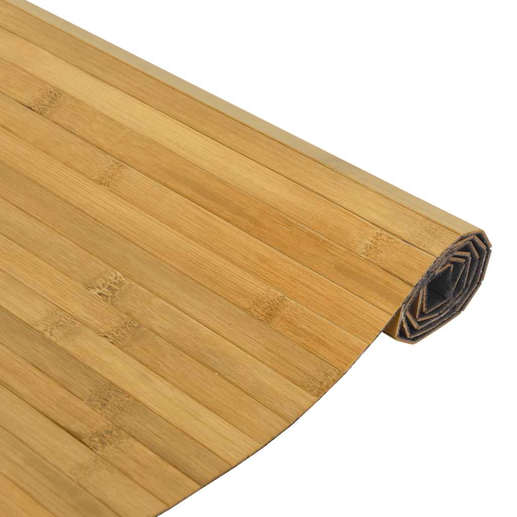 Rectangular Natural Bamboo Rug 70 x 100 cm