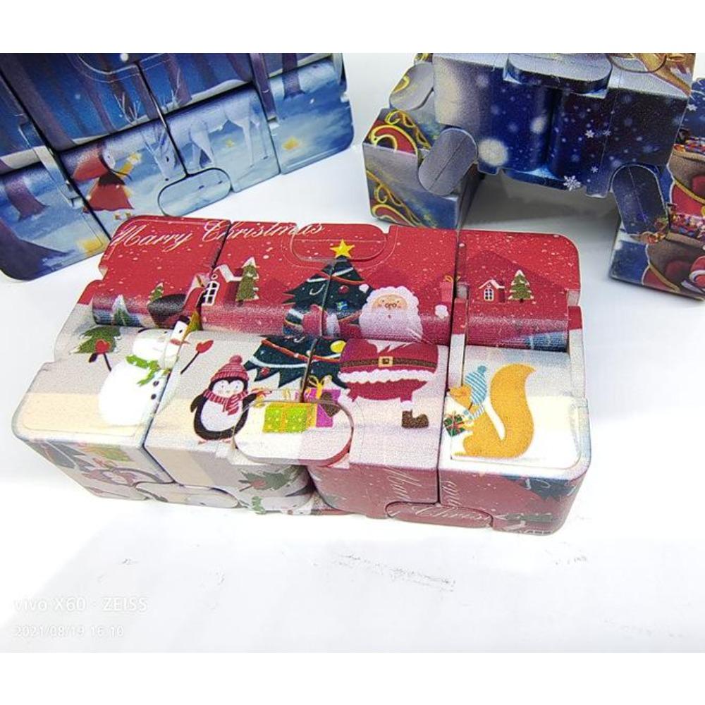 Звездное небо Рождественский магический кубик Дети Взрослые Аутизм Снятие стресса Смешная ручная игра Непоседы Декомпрессионные игрушки