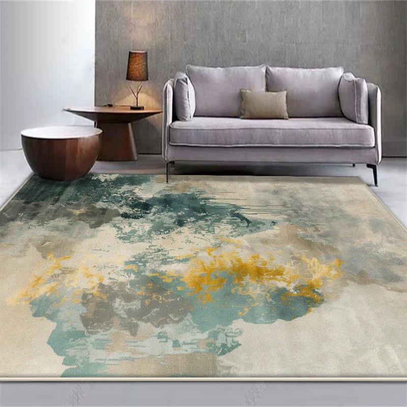 Скандинавский абстрактный ковер для гостиной, роскошный, легко чистящийся, ковер для домашнего декора для спальни, моющийся, коврик для пола в ванной комнате, тапис