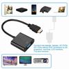 720p/1080p HDMI Male to VGA Female Видео конвертер Адаптер Кабель
