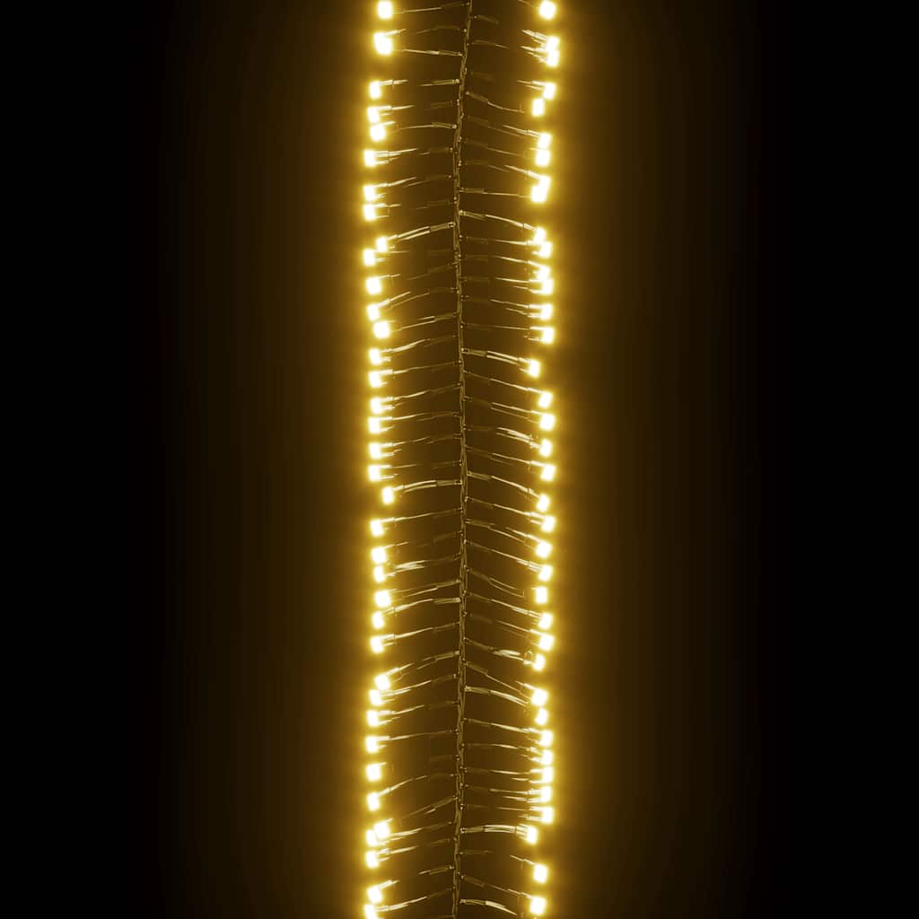 Vidaxl Sznur Lampek Led, 2000 Diod W Kolorze Ciepłej Bieli, 17 M, Pvc