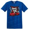 Street Car King Graphic T Shirt Racing Auto Design Cool Tee Red Sports Car