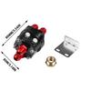 1pcs Car Split-Type Oil Temp & Pressure Gauge With Oil Cooler Adapter Accessories Fits Most Vehicles