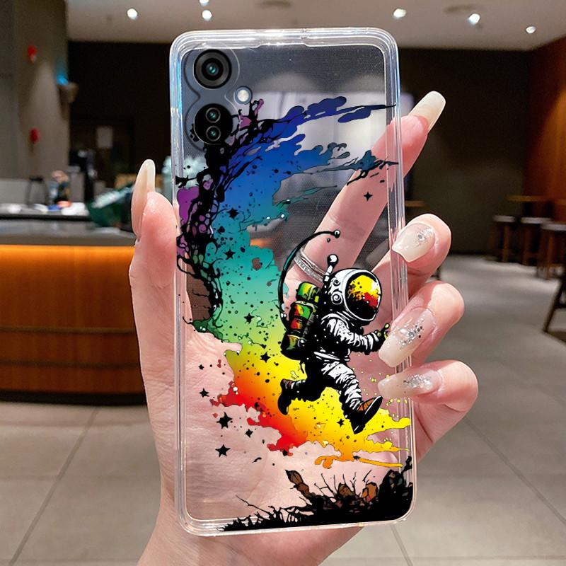 For Tecno Camon 19 Neo Casing Luxury Fashion Butterfly Flowers Soft TPU Silicone Clear Back Cover Camon 19Neo CH6i Phone Case