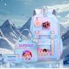 Kpop Demon Hunter Girl Troupe Elementary School Bag Three-Piece Set Lightweight Burden Reduction High School Girls School Bag Large Capacity Backpack