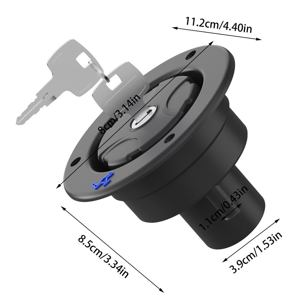 Замена запираемого клапана залива воды для автодома с ключами, термостойкая крышка люка для заполнения прицепа Для