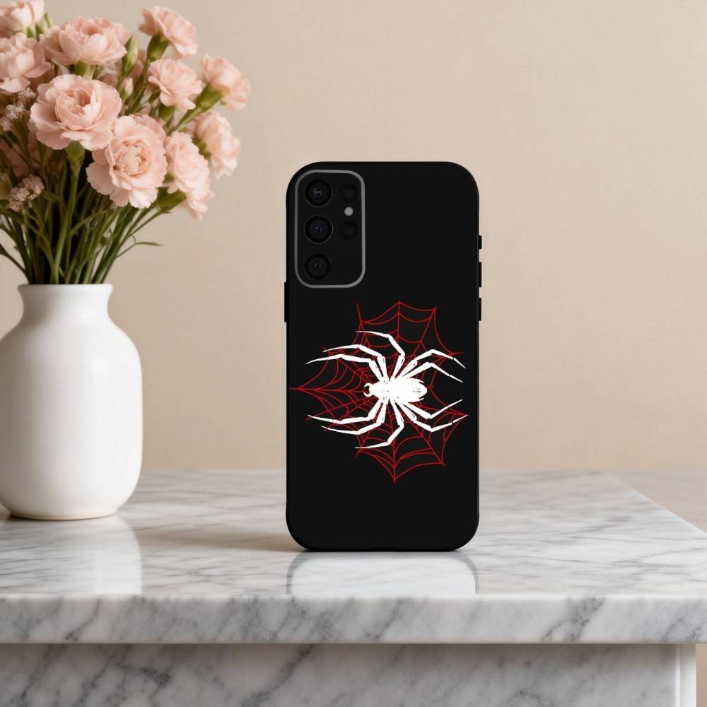 Чехол для телефона S-Spider W-web P-pattern Для Samsung S25,S24,S21,S22,S23,S30,Ultra,S20,Plus,Другие Мягкий Черный Чехол