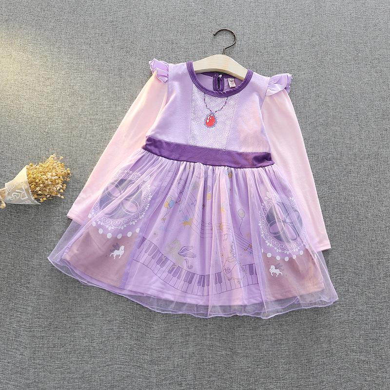 Girls' Alice In Wonderland Snow White Dress - Halloween Performance Costume