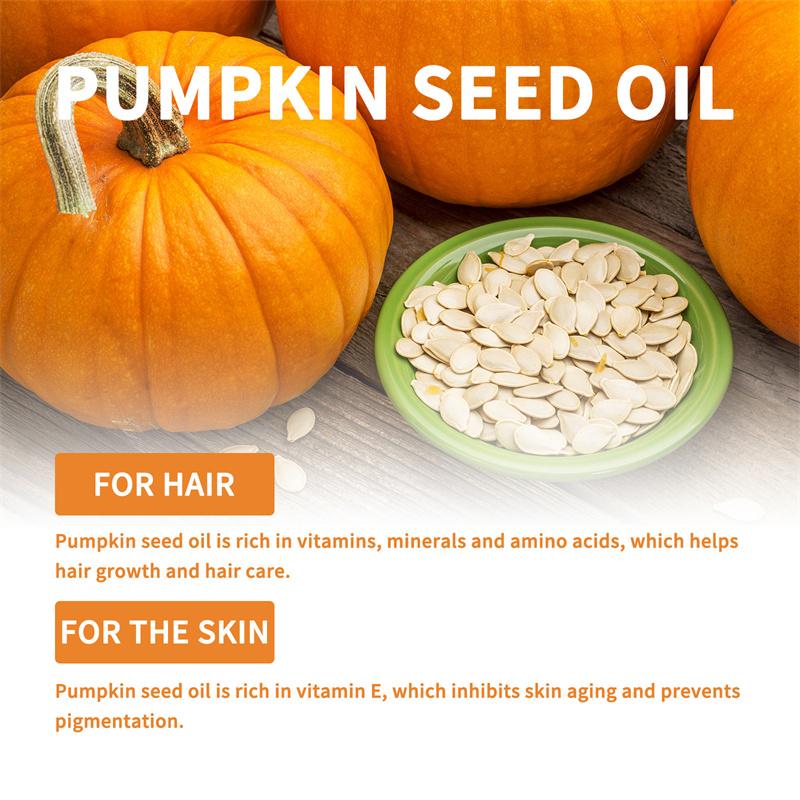 Pumpkin Seed Oil Moisturizes and Repair Hair Root Dense Hair Solid Hair Supple and Strong Hair Care Essential Oil