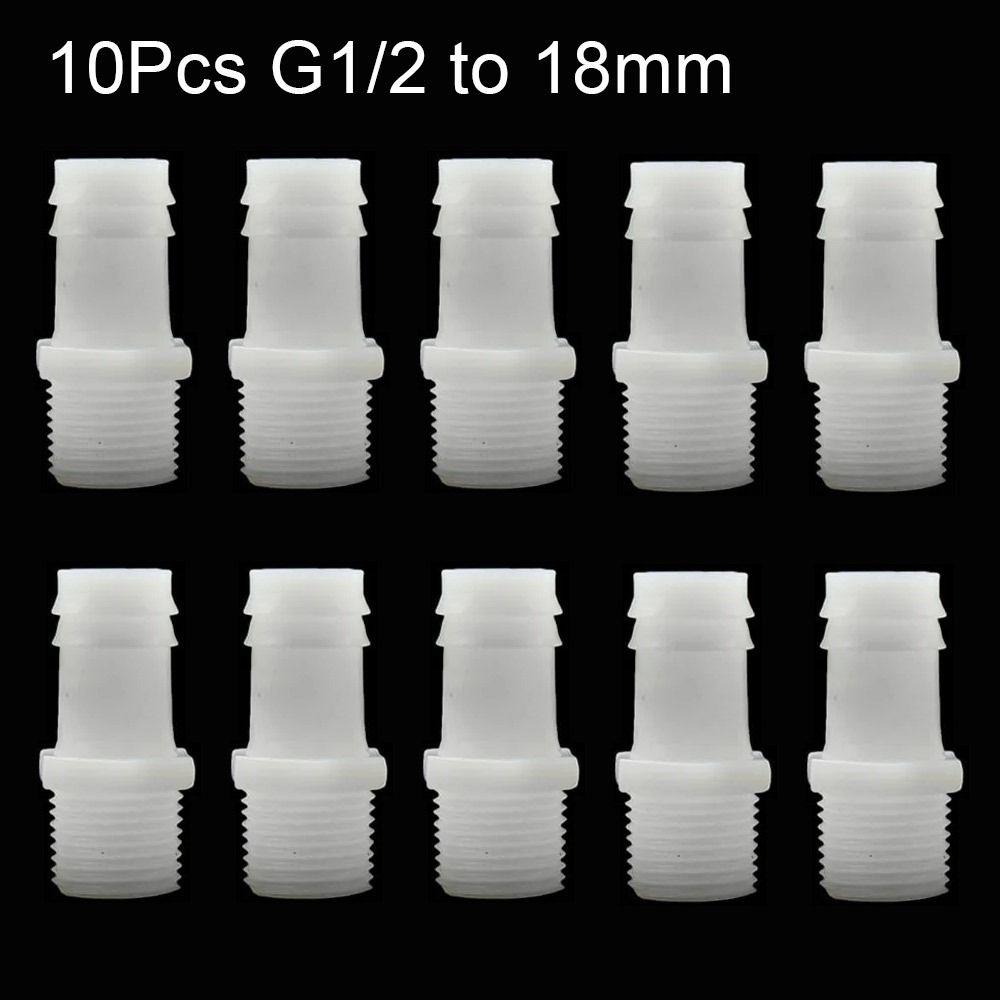 1/10 шт. фитинги для труб, разъем для шланга, система капельного орошения, резьба 1/2 дюйма, муфта для зазубренной трубы