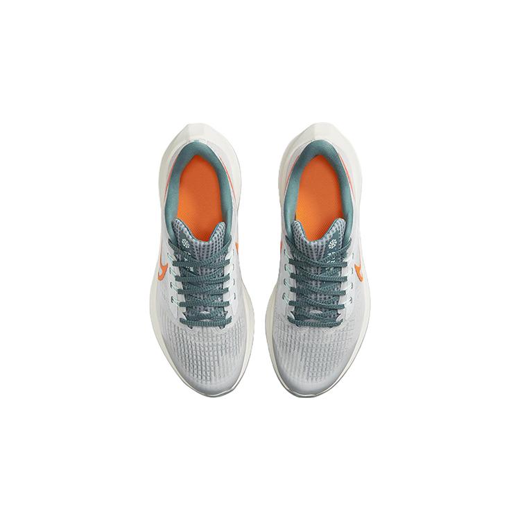 New Nike Air Zoom Pegasus 39 Slip Resistant Cushioning Wear Resistant Low Top Running Shoes Gray Green Kids' DM4015-003