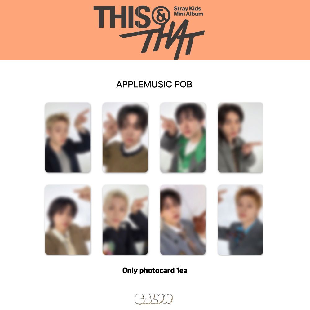 [Официальный] Мини-альбом Stray Kids THIS & THAT [ ] Фотокарточка POB