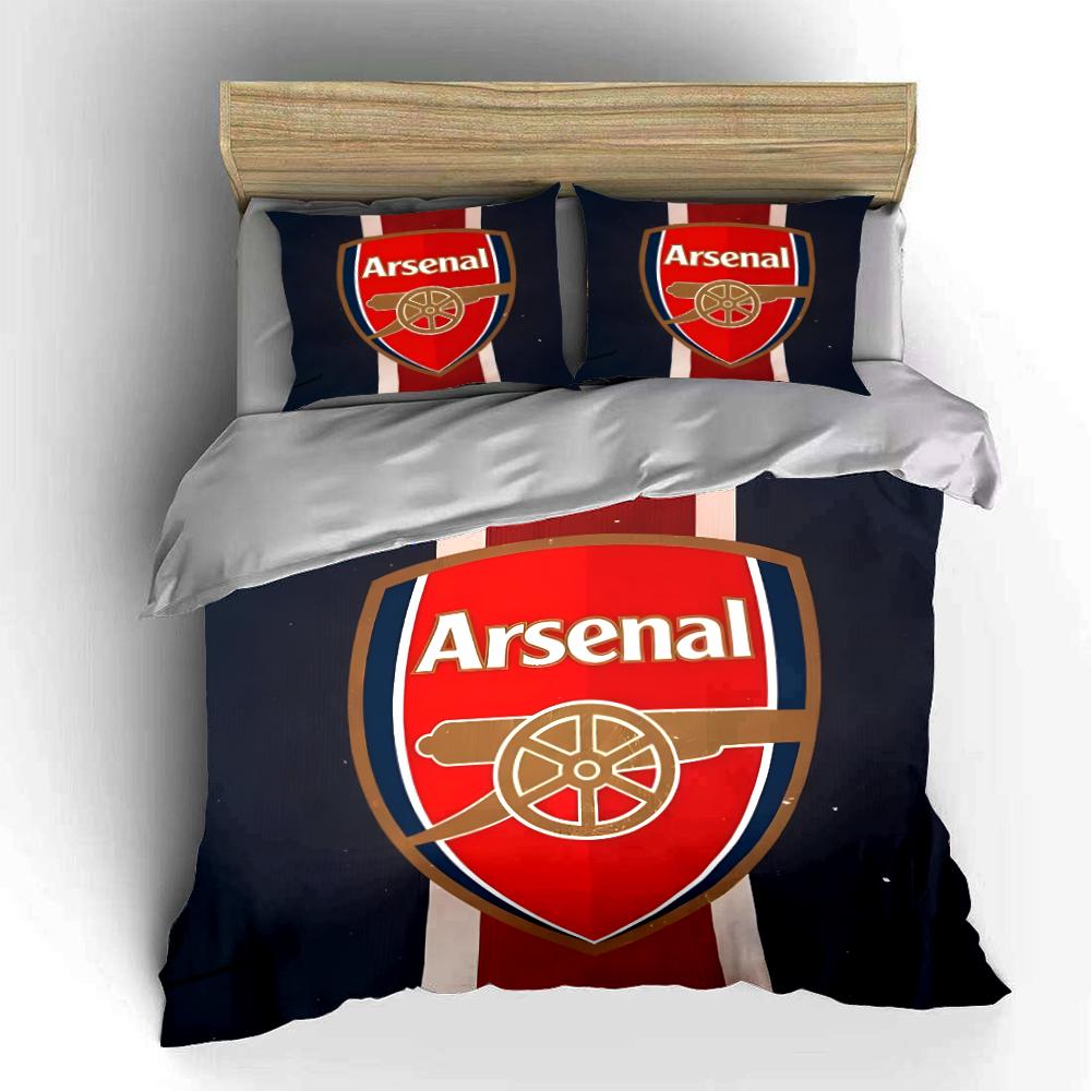 Arsenal Logo Bedding Set Bedding Duvet Cover Set Duvet Cover Pillowcases Home Decor (1 * Duvet Cover 2 * Pillowcases, without duvet insert)