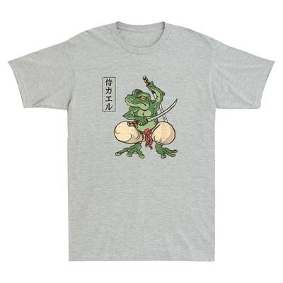 Japanese Frog Funny Frog Warrior Meme Gift Vintage Unisexs Short Sleeve Tshirt