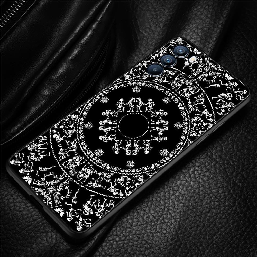 Skeleton Skull Phone Case For Oppo Reno 13 12 11 10 7 F Find X5 X6 A98 A80 A79 A78 A57 A54 A31 A17 Pro 5G Soft TPU Cover Fundas