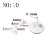 20PCS Wire Diameter 0.3mm Micro Mini  304 Stainless Stee Torsion Spring  For Jewelry