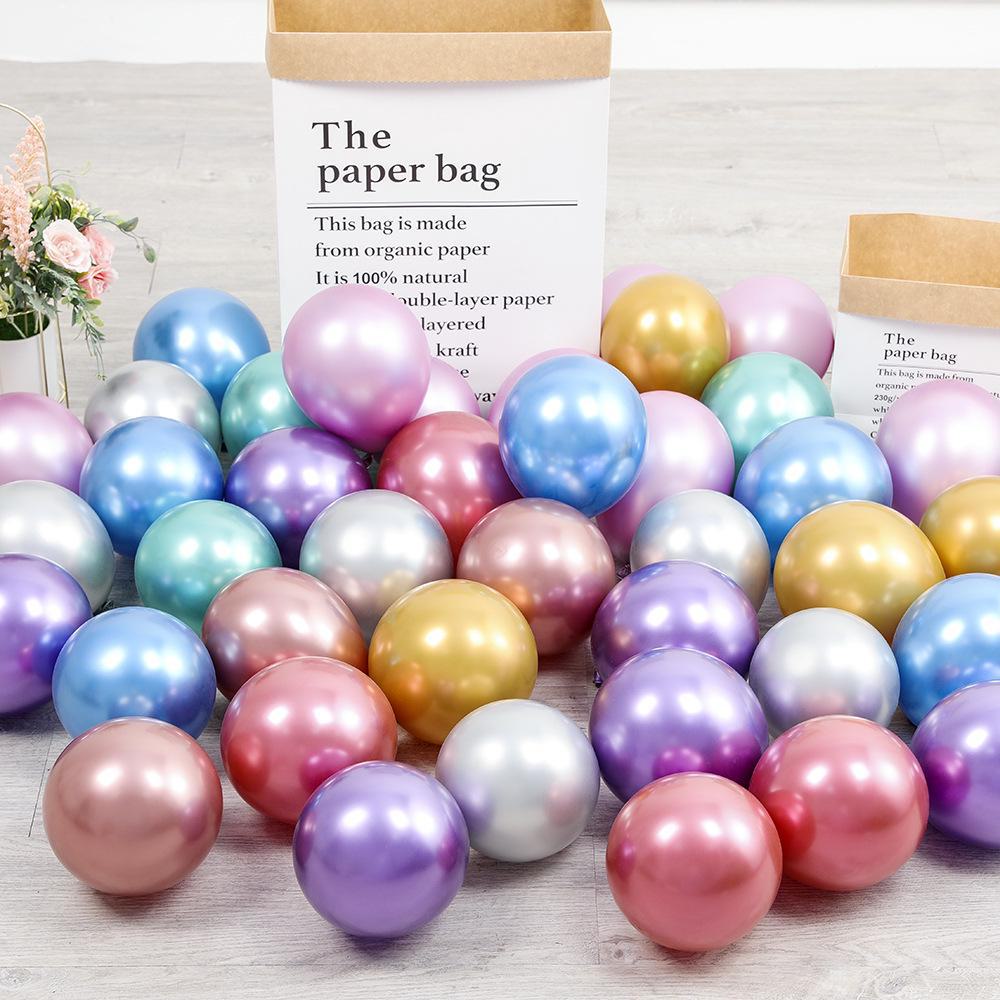 Утолщенные взрывобезопасные металлические шары с пайетками для украшения дня рождения, свадьбы или вечеринки