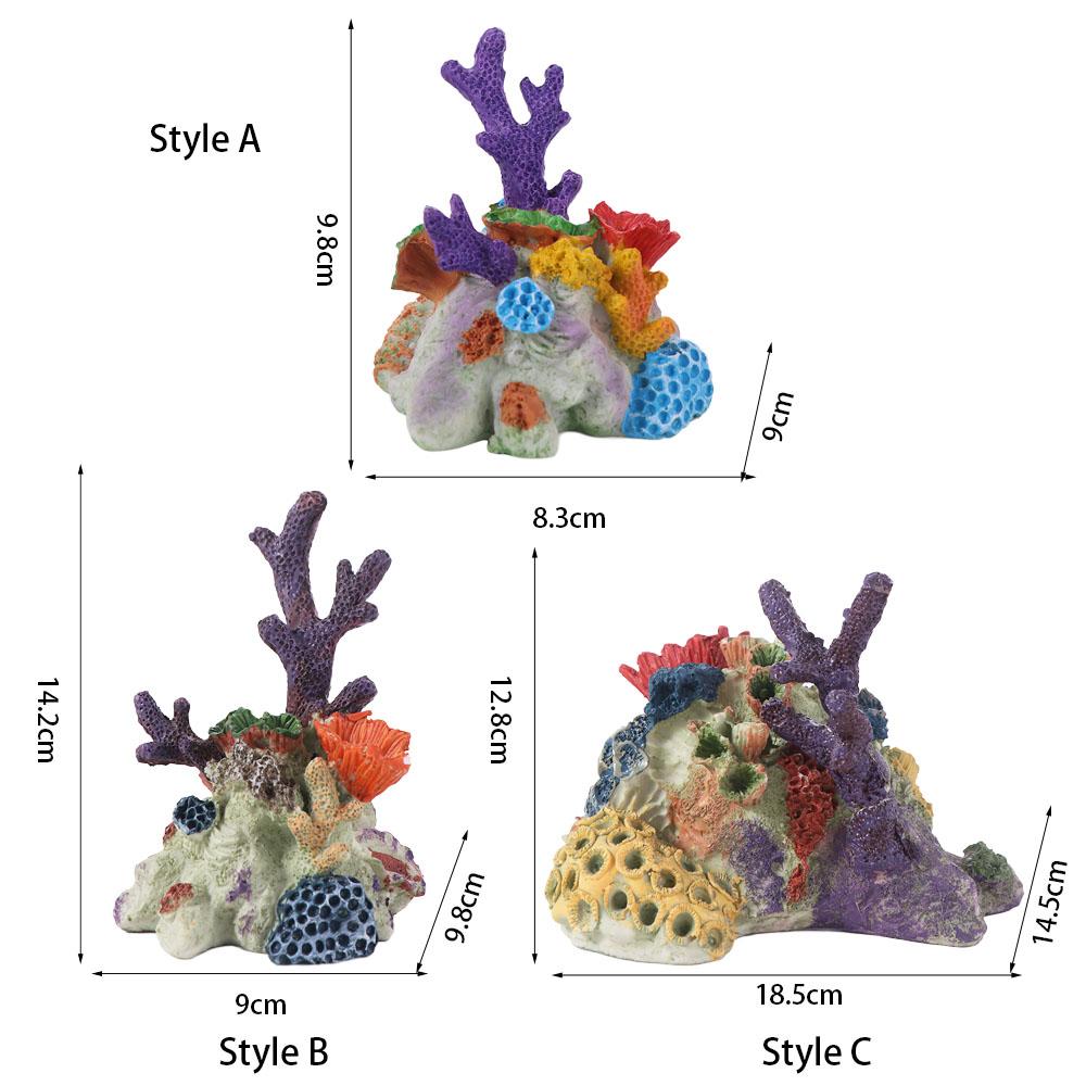Имитация коралла Ландшафтный дизайн Декорация кораллового рифа Укрытие для рыб и креветок Аквариум