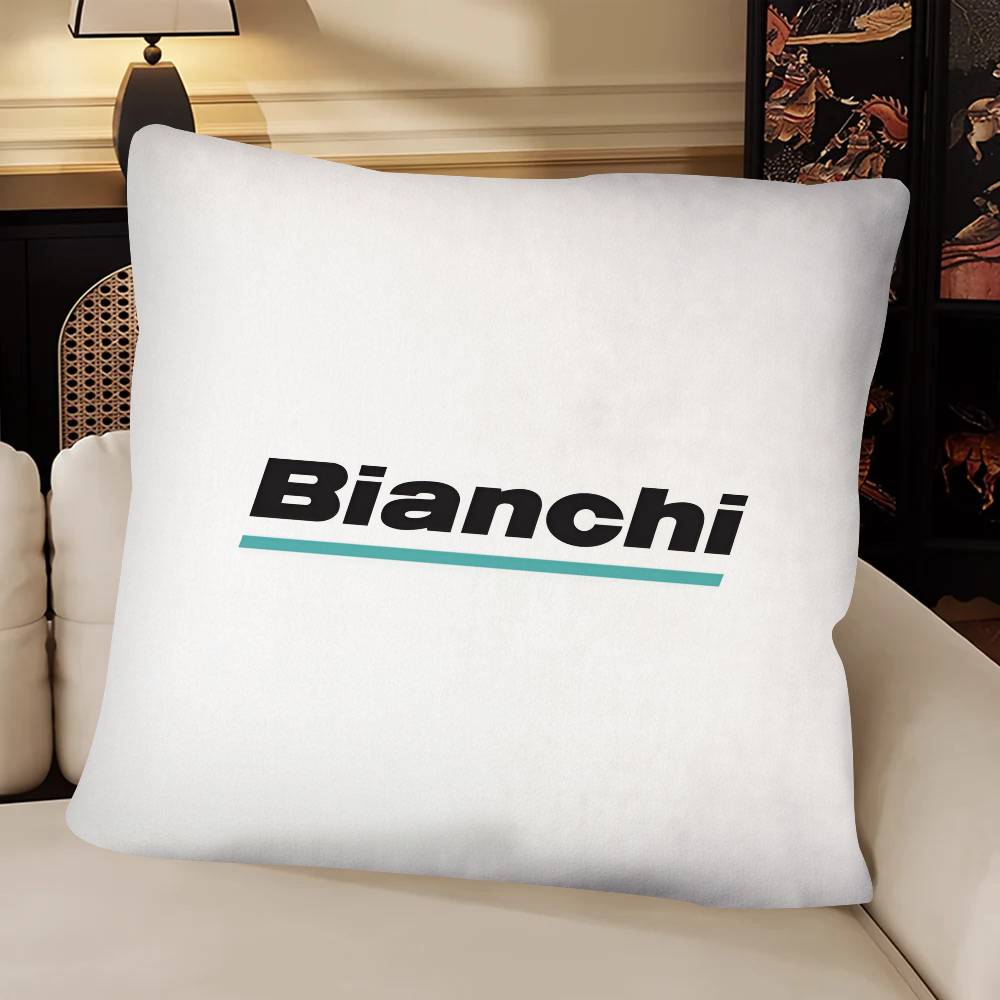 BBianchi Logo Pillow Case Fashion Square Pillowcase Bedroom Sofa Room Ins Decoration Leisure
