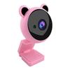 PC Computer Webcam Lovely Cartoon USB High Clarity 1080P Digital Camera Usb Webcam with Mic for Live StreamAA