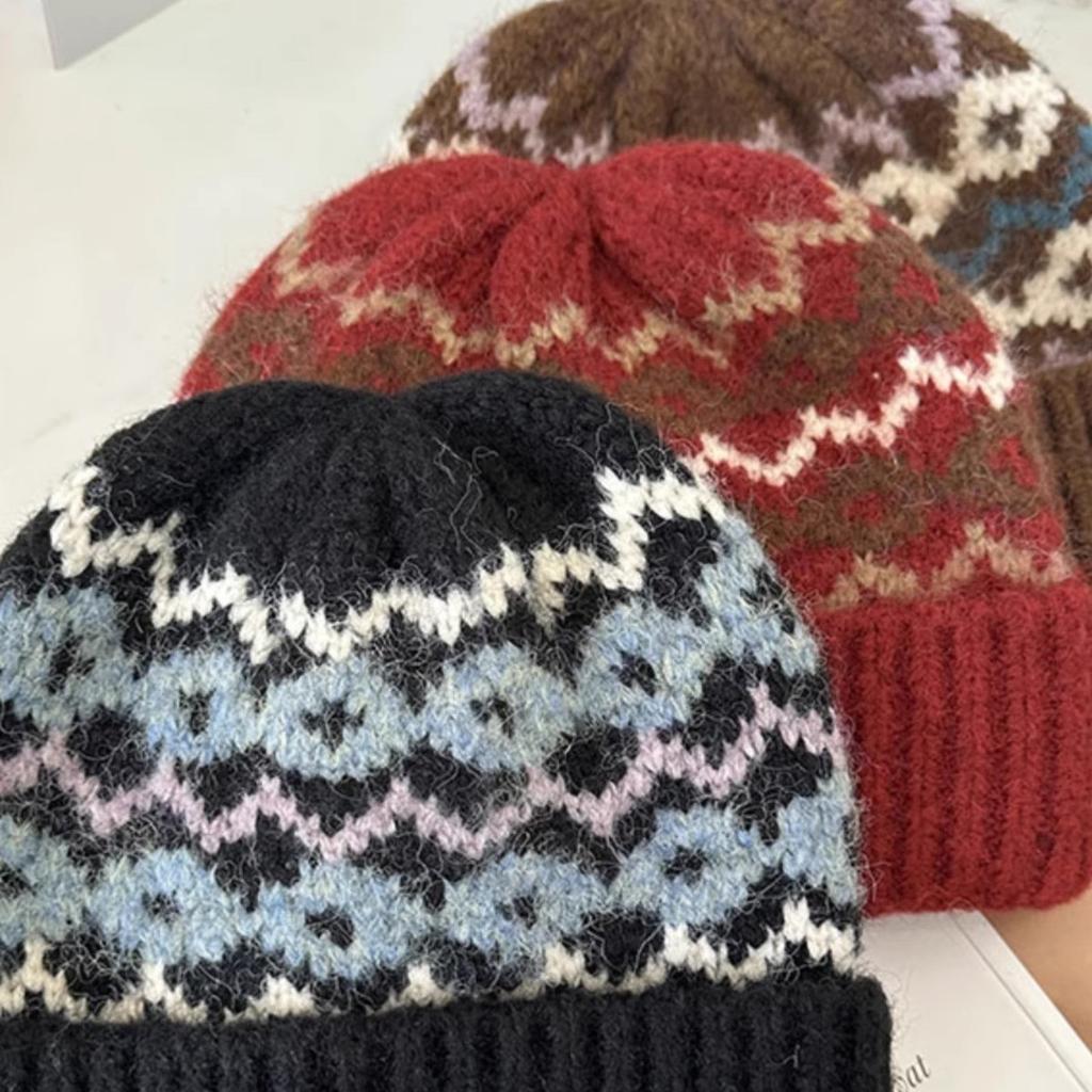 Вязаная шерстяная шапка для женщин на осень и зиму, универсальная, в стиле ретро, теплая, подчеркивающая лицо, модная, высокого класса, для улицы, защищающая от холода, шапка-бини