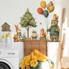 Cartoon Bear, Rabbit and Squirrel Bedroom and Living Room Home Beautification Stickers