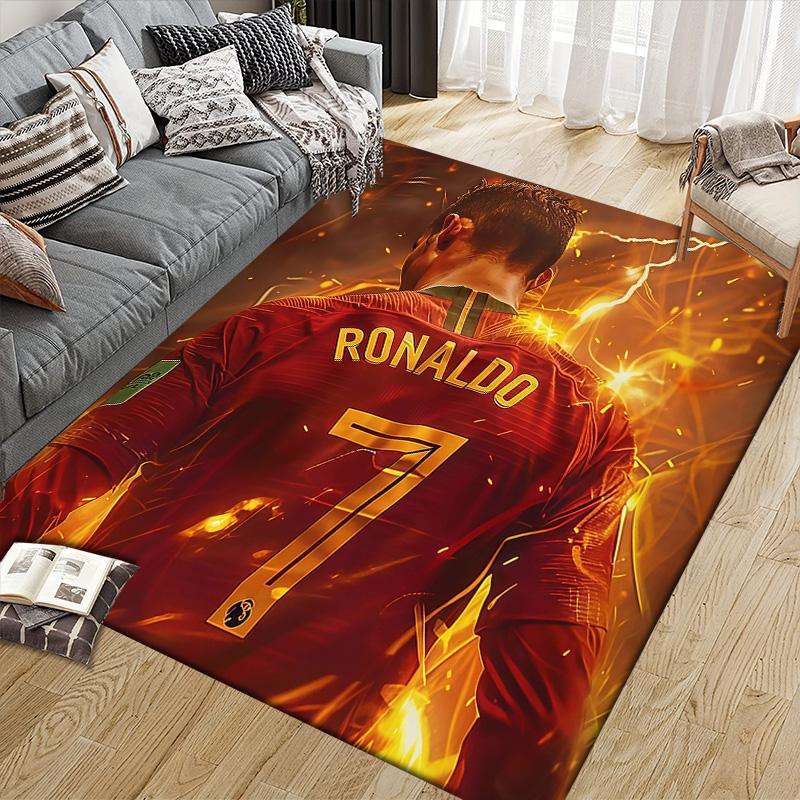 Castleford Tigers Flannel Pattern Square Carpet,Area Rug,Carpet Rug for Living Room Bedroom Sofa Playroom Decor,Non-slip Floor Mat