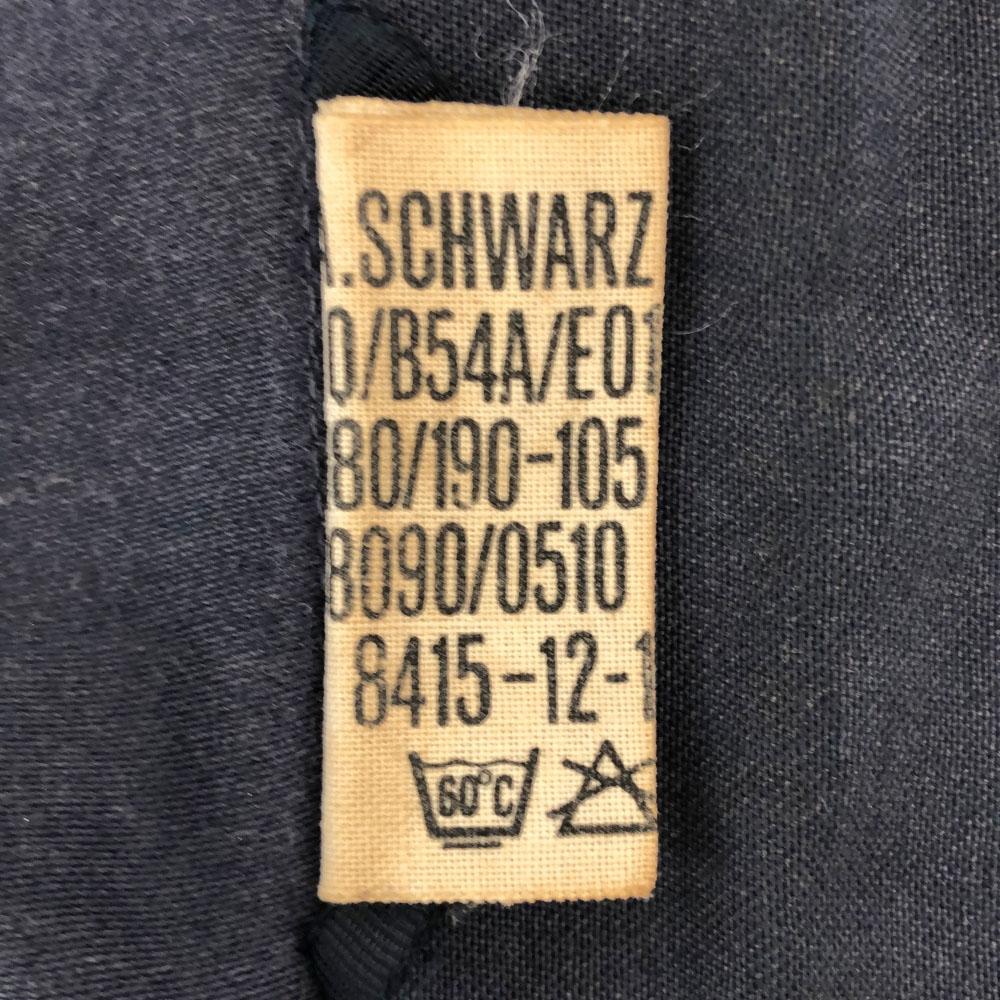 НЕМЕЦКАЯ ВОЕННАЯ 80-х Герб Военная куртка Темно-синий Старый винтажный Мужская Б/У