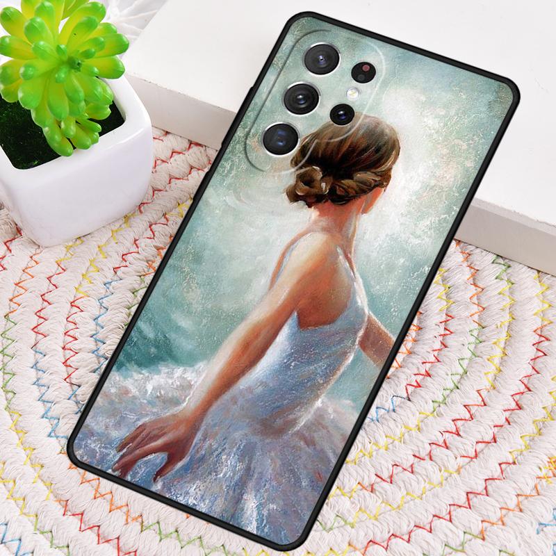 Мягкий чехол для телефона с изображением балерины для Samsung Galaxy note 10 pro S26 Ultra S23 S24 FE S25 S21 S22 PLUS ударопрочный