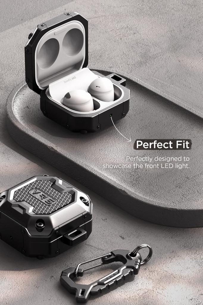 Совместимость с Galaxy Buds 2 Buds Live Buds Pro Чехол с карабином Ударопрочный устойчивый к царапинам Чехол Чехол с карабином Амортизация