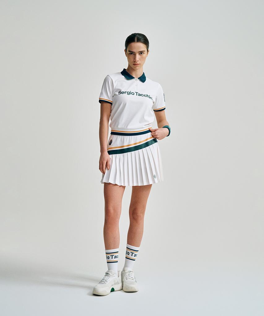 SERGIO TACCHINI Женская плиссированная юбка Mc Scratch Staff (белый)