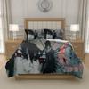 S-Sasuke U-Uchiha N-Naruto Anime Quilt Cover Set Bedding Smooth Polyester Kids Room Gift DE 135x200 155x220 200x200, US UK EU AU Sizes