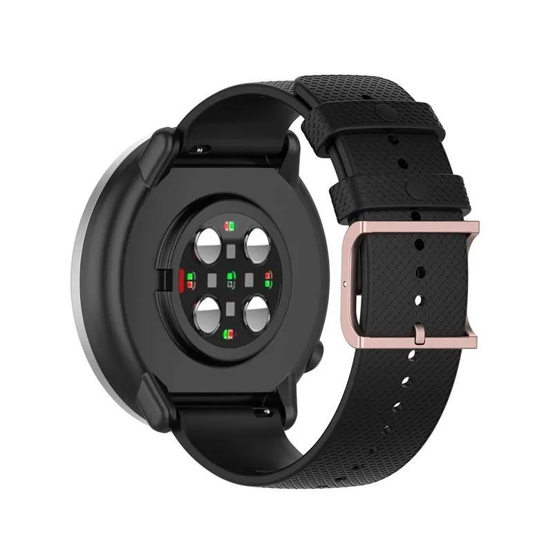 Для Samsung Galaxy watch 3/46мм/42мм/Active 2/Gear s3 Frontier силиконовый ремешок Huawei watch GT/2/2E/Pro ремешок