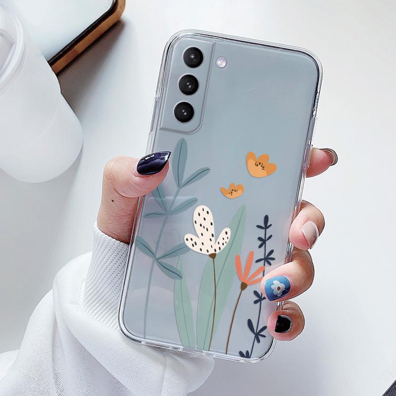 Case For Samsung Galaxy S23 S 23 Plus S23 Ultra S26 + Phone Cover Soft Shockproof Bumper Silicone Fundas Coque Cute Paint Clear