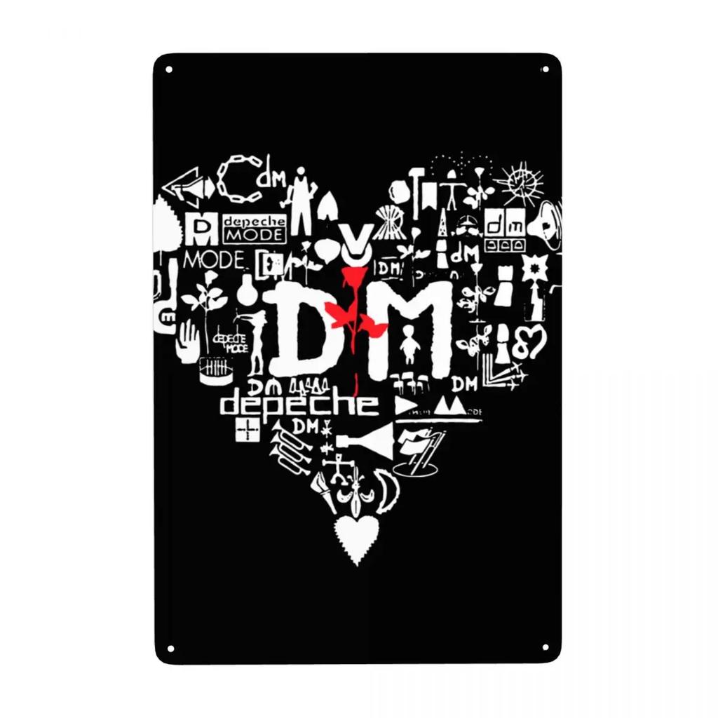 Электронный рок Depeche Cool Mode Металлическая жестяная табличка На заказ Винтажная табличка для ворот Сад Двор Мужская пещера Бар Настенный декор