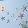 Креативные разноцветные морские звезды Настенные подвесные украшения Фон гостиной Декорации для стены Керамические морские звезды Настенные украшения