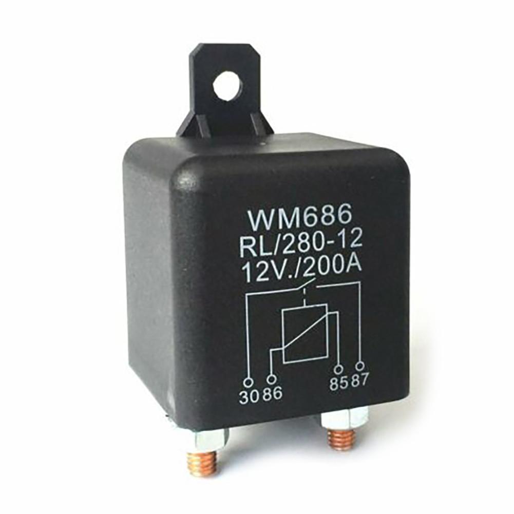 1PCS 4Pin 12V Car Battery Separator Coupler Power Switches Dual Battery Isolator Relay Start On/Off Car Automotive Control Unit