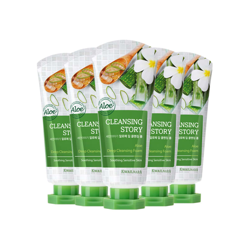 Washing Story Алоэ Очищающая пенка 120 г x 5