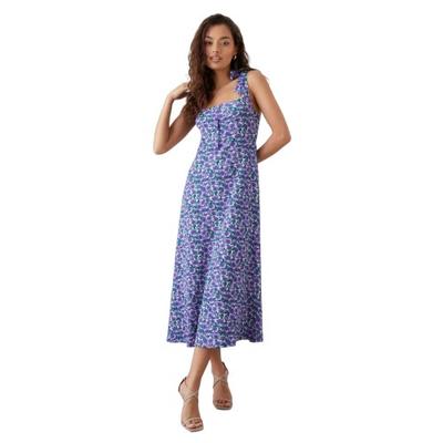 Женское/женское платье миди Dorothy Perkins с цветочным принтом и завязками на плечах