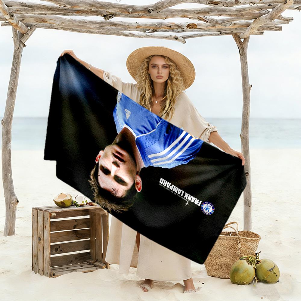 Torres Blue Action Beach Towel Super Soft Microfiber Quickdry Fabric Comfortable Lightweight Suitable for Swimming, Gym, Camping, Yoga Vacation